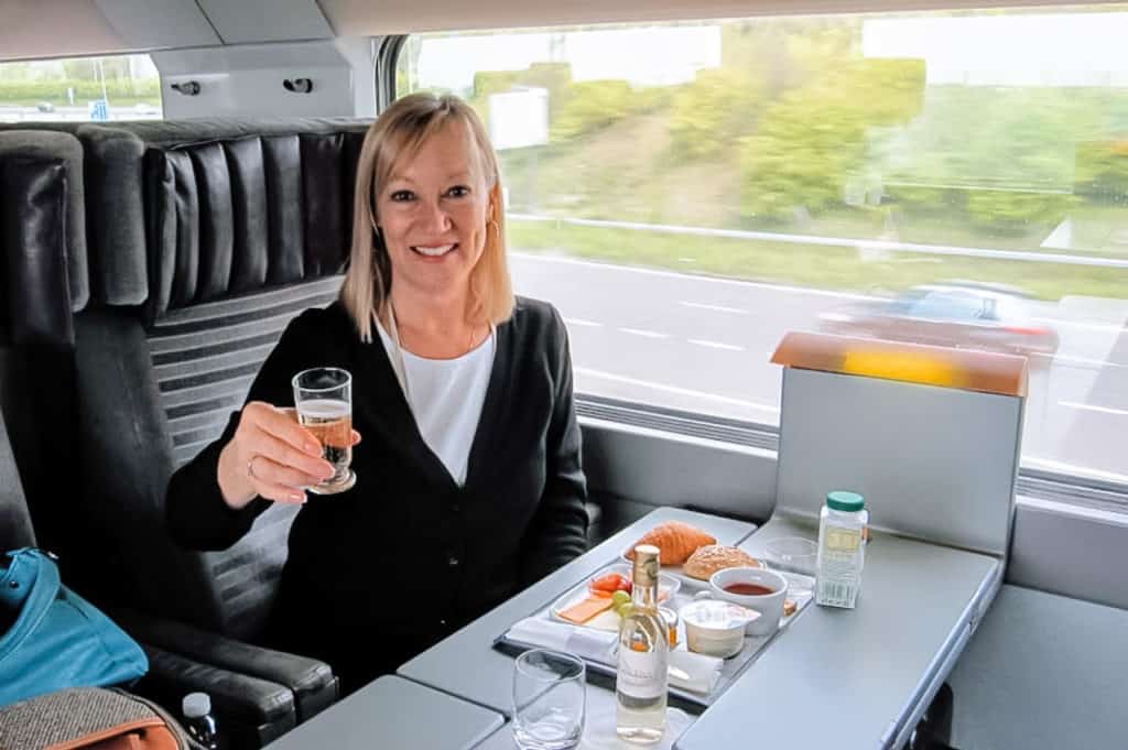 Sherry on the Eurostar from Paris