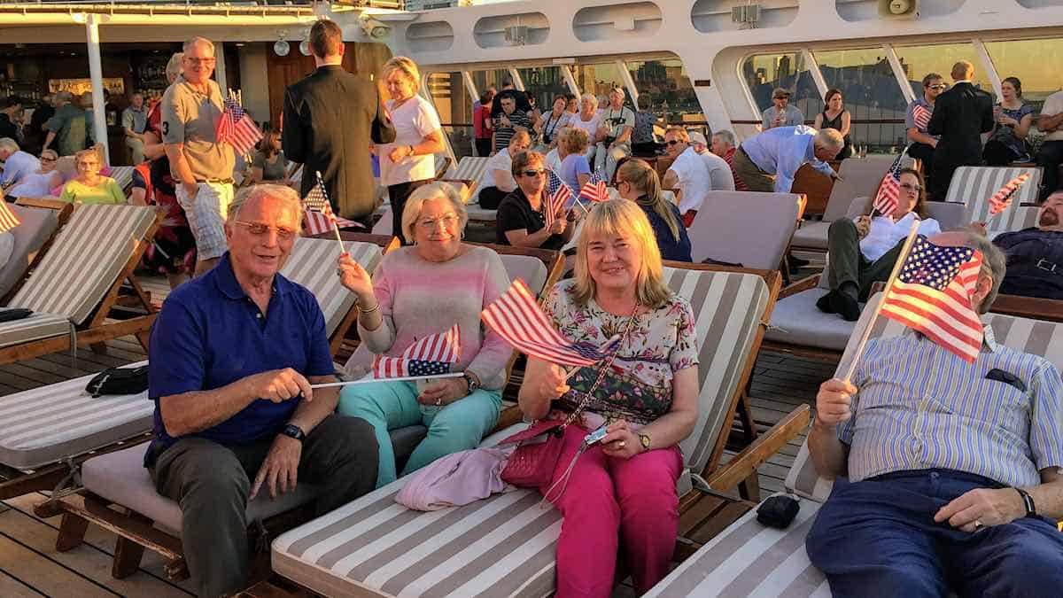 Sail Away Party Aboard Queen Mary 2.