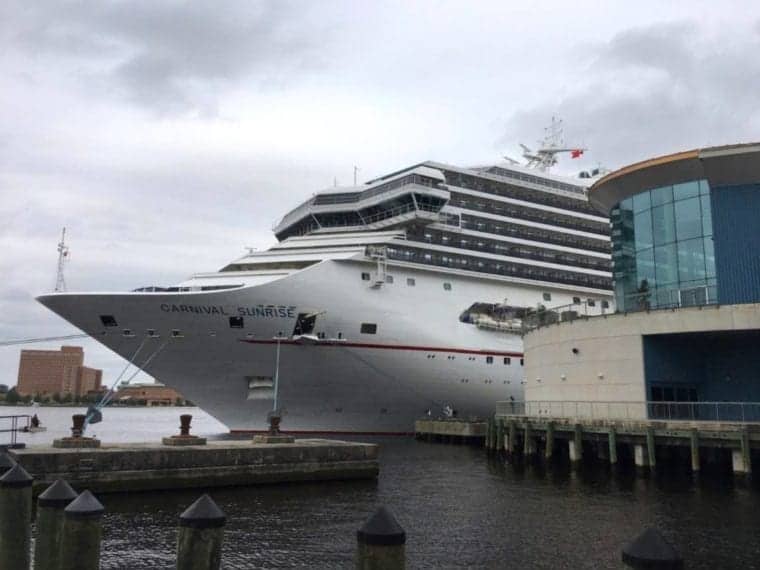 Carnival Sunrise cruises from Norfolk