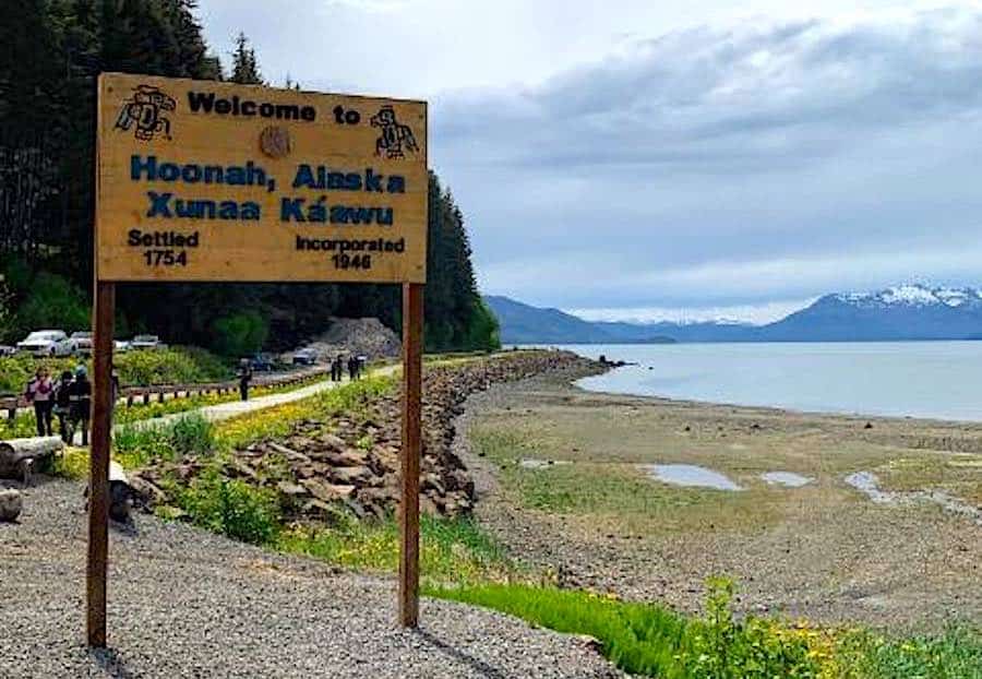 Hoonah Alaska and Icy Strait Point entrance