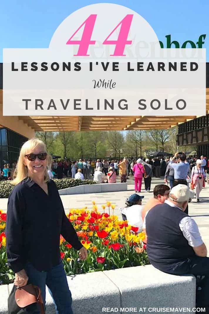 44 Lessons Traveling Solo Pin