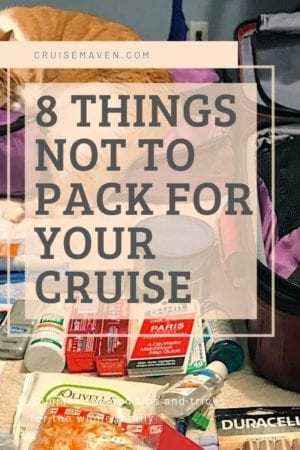 What not to pack for a cruise Pinterest Pin