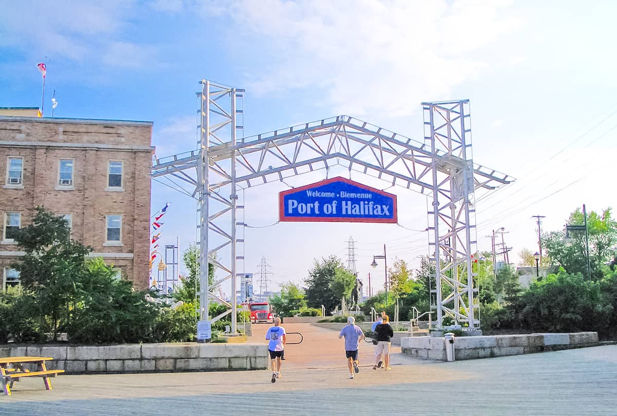 Port of Halifax Welcome Sign on Harbourwalk