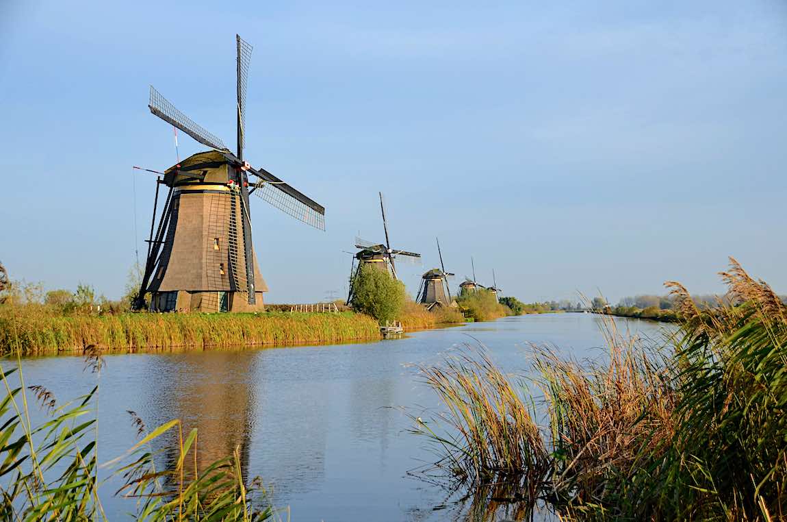 Windmills of Kinderijk, Netherlands is what to expect on a river cruise to Holland