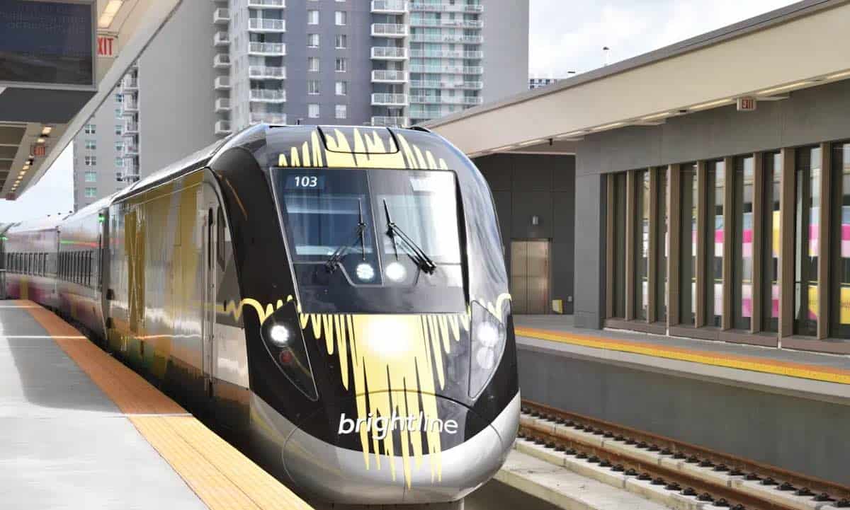 Brightline Train in Miami