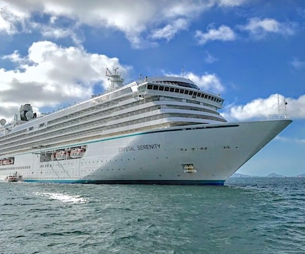 Crystal Cruises Crystal Serenity at anchor