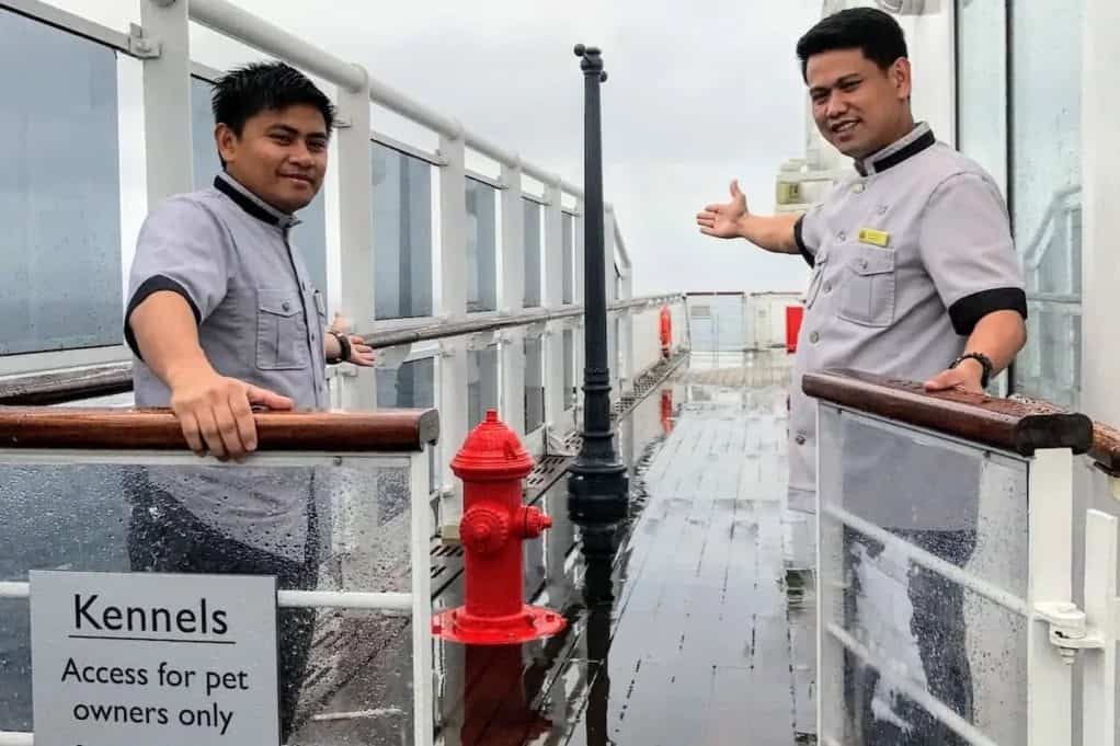 Randy and Oliver Kennel Masters on Queen Mary 2