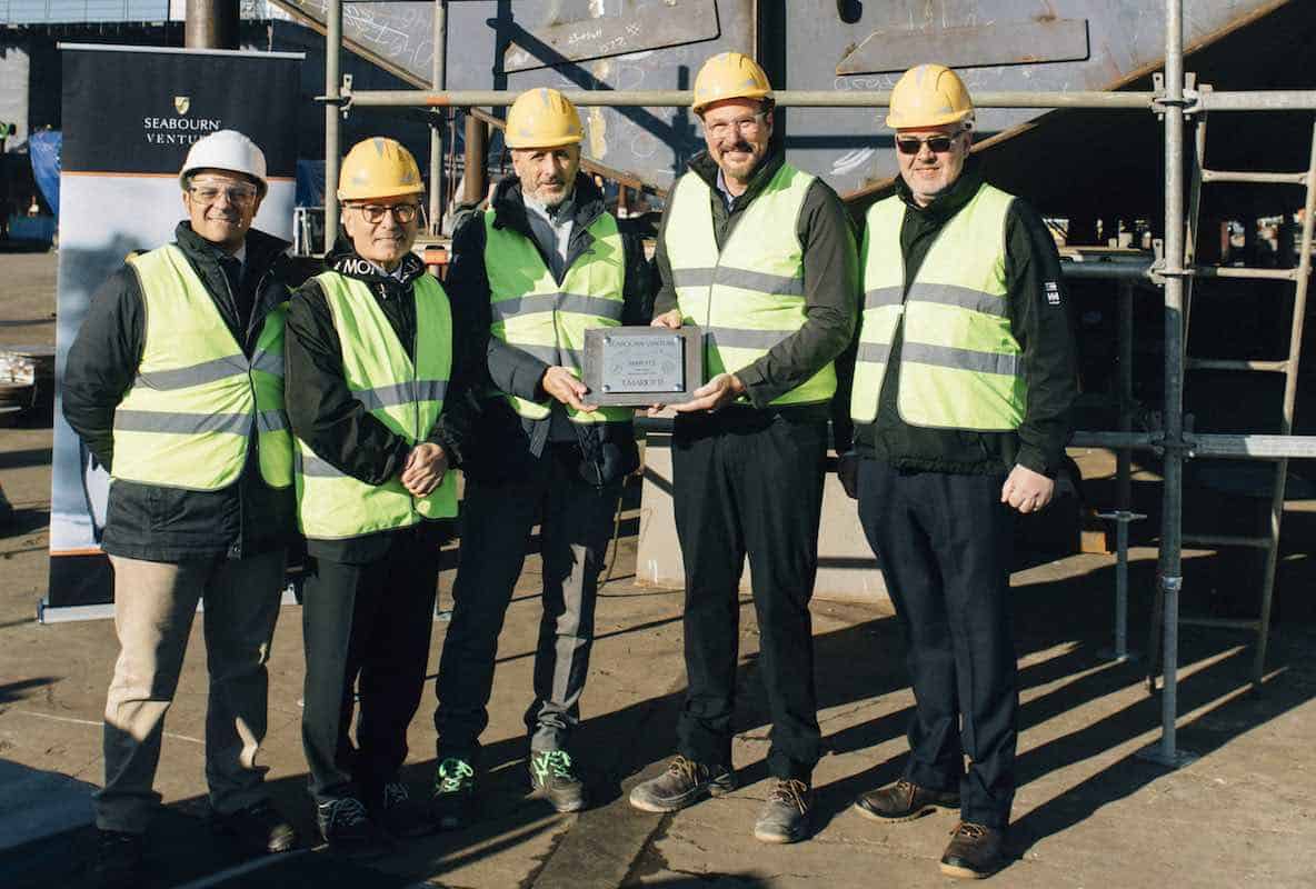 Keel Laying Ceremony for Seabourn Venture