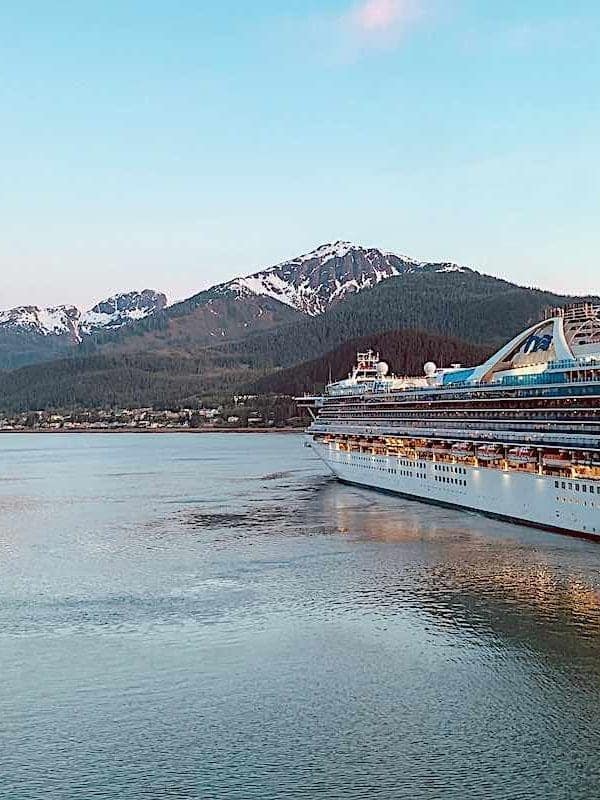 Princess cruise ship in Juneau