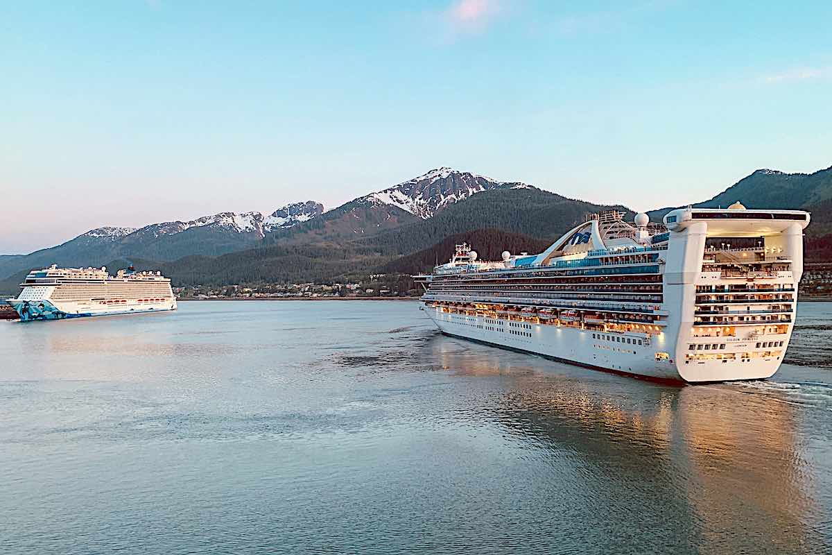 Princess cruise ship in Juneau