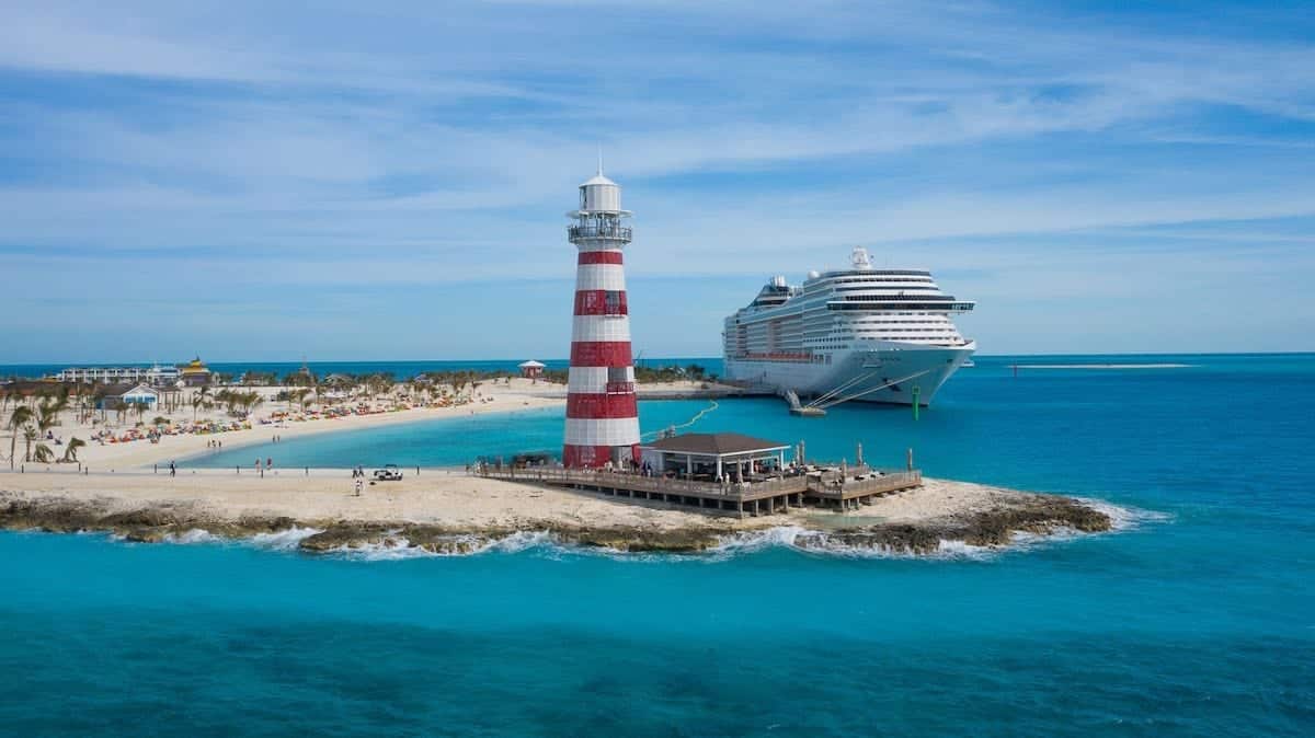 MSC Cruises Seaside to homeport at Port Canaveral to cruise to Bahamas
