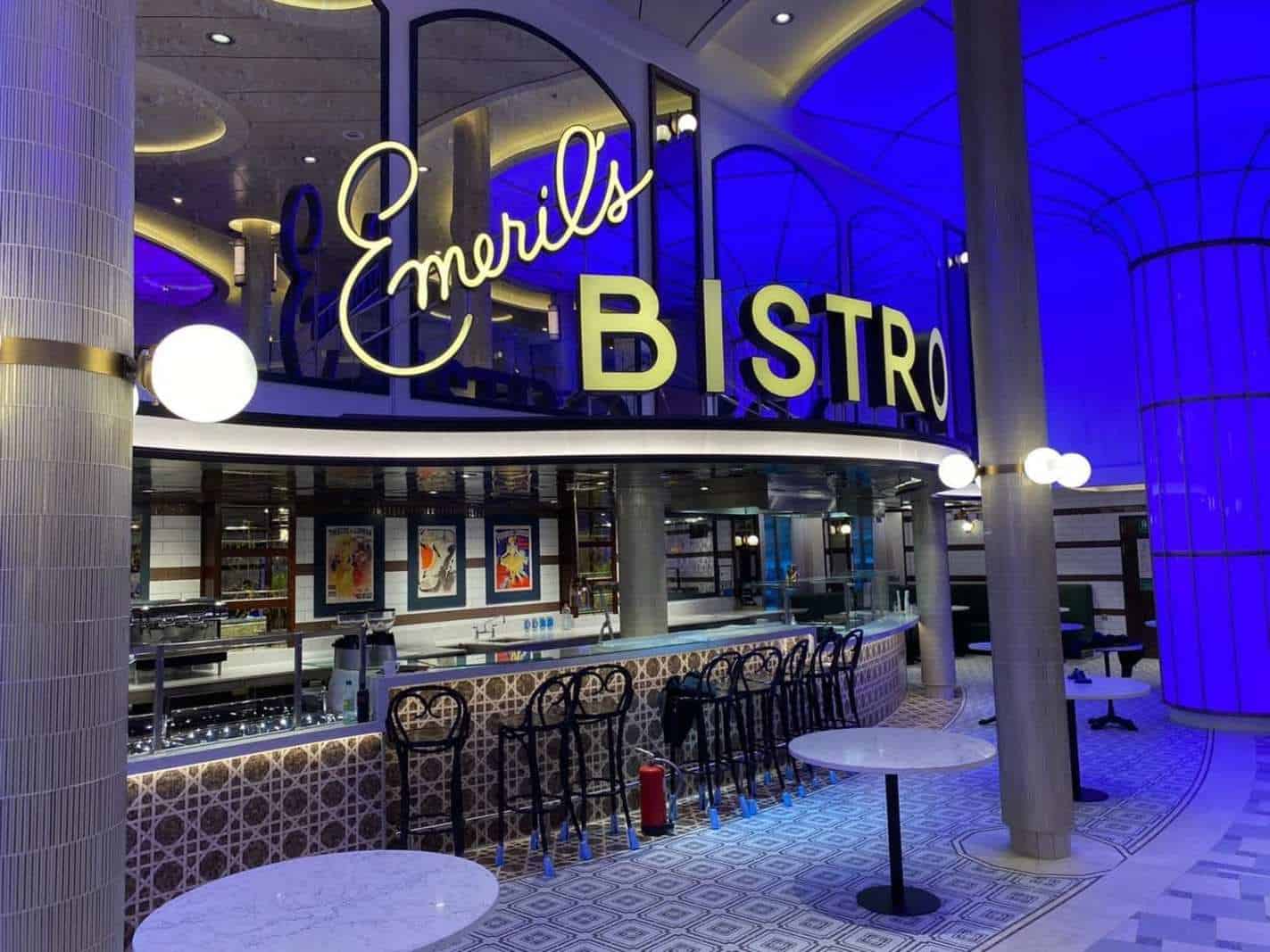 Emeril Lagasse's first restaurant on a cruise ship, Emeril's Bistro.