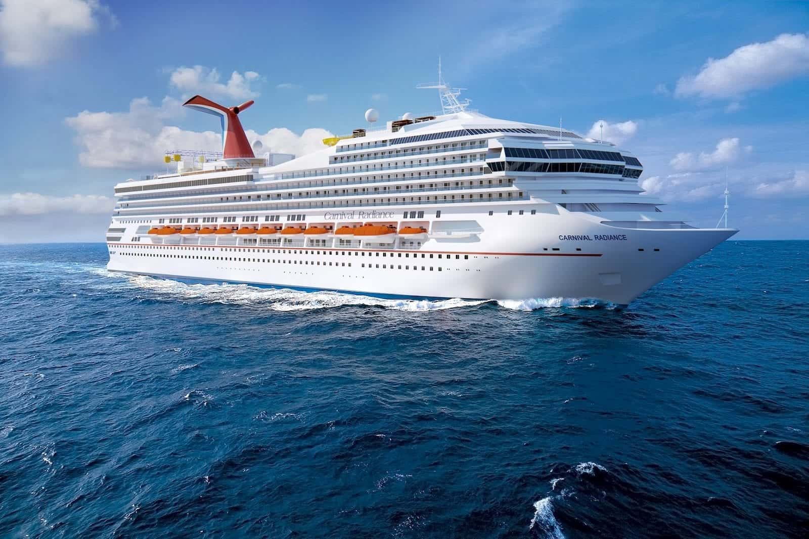 carnival radiance at sea