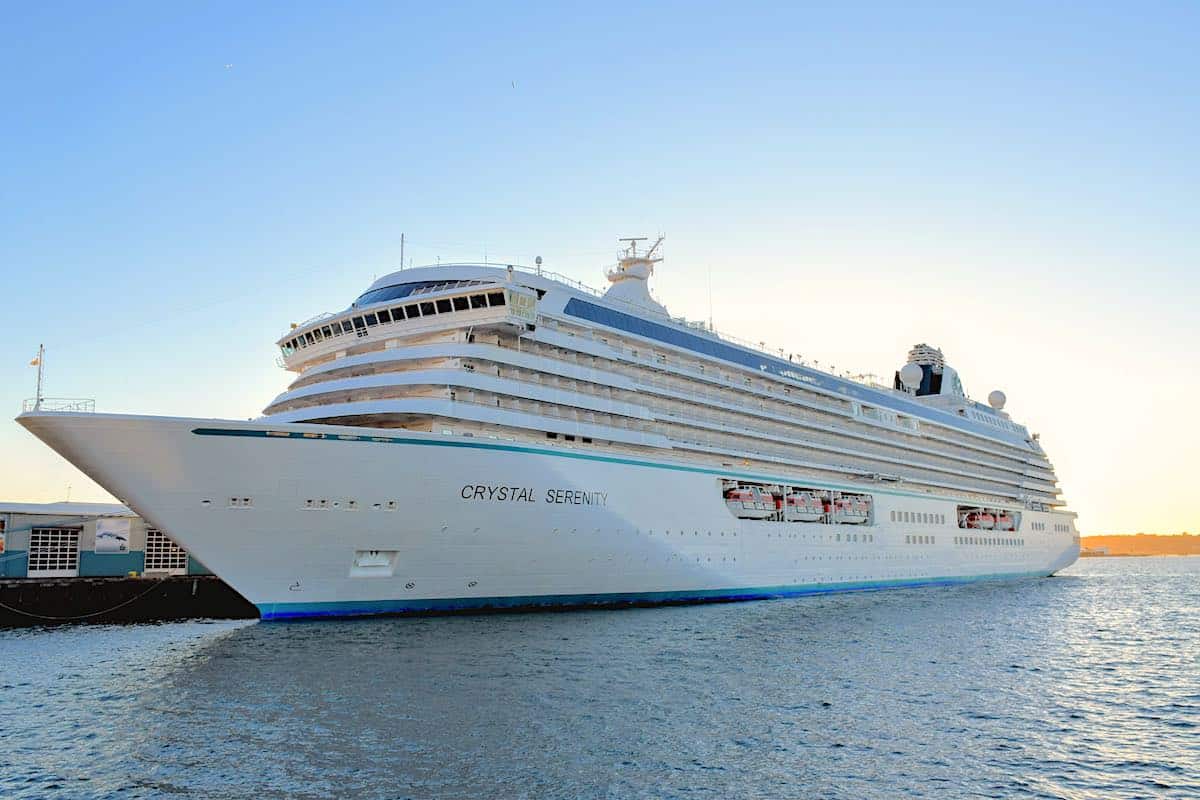 Crystal Cruises Serenity docked