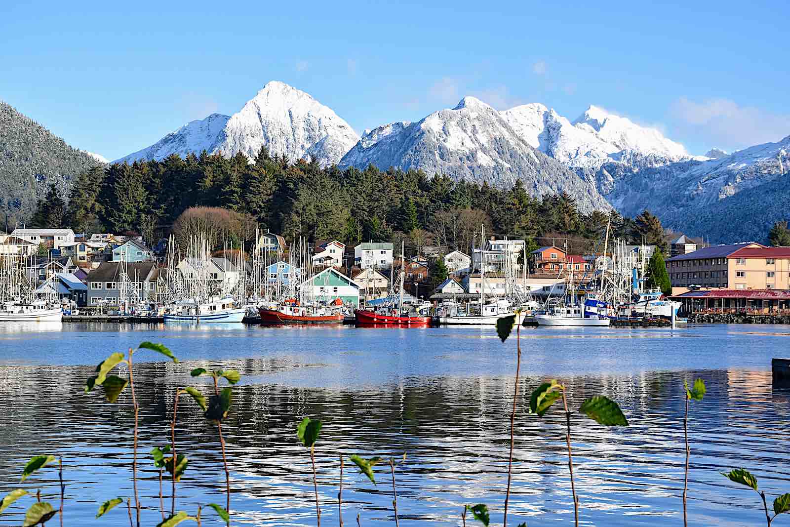 Alaska cruise 2021 could visit Sitka, pictured here with snowcapped mountains