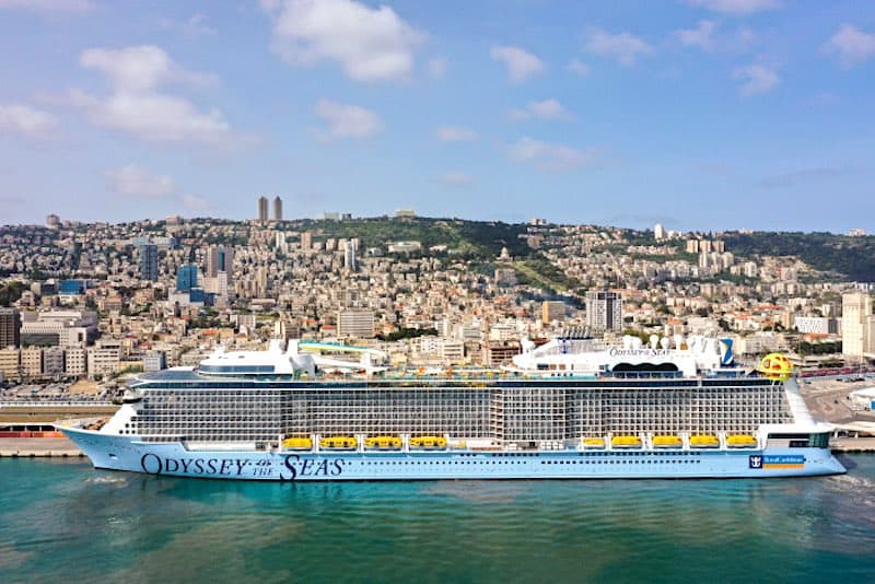 Odyssey of the Seas arrives Haifa, Israel.