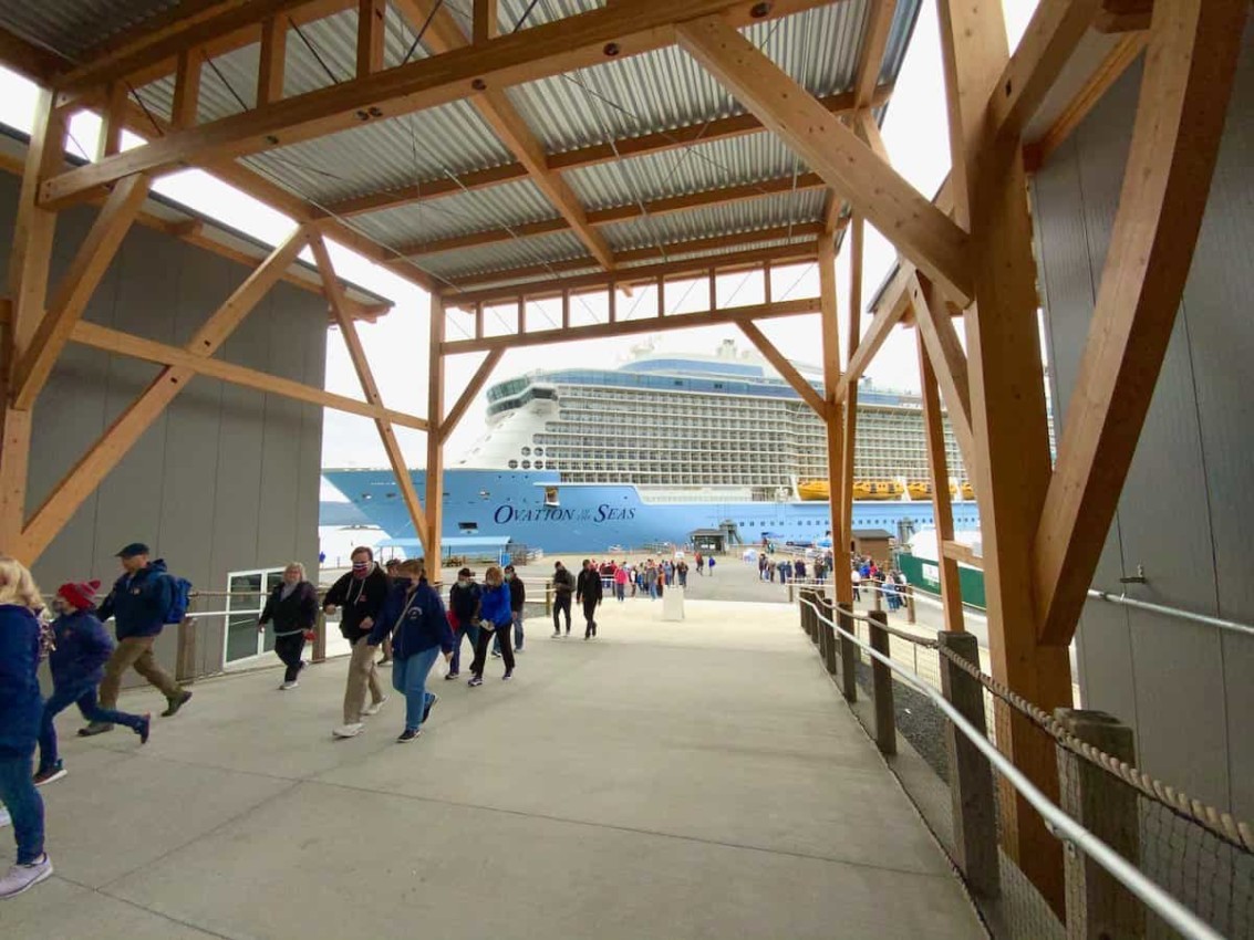 Sitka, Alaska dock expansion completed in time for Royal Caribbean passengers.