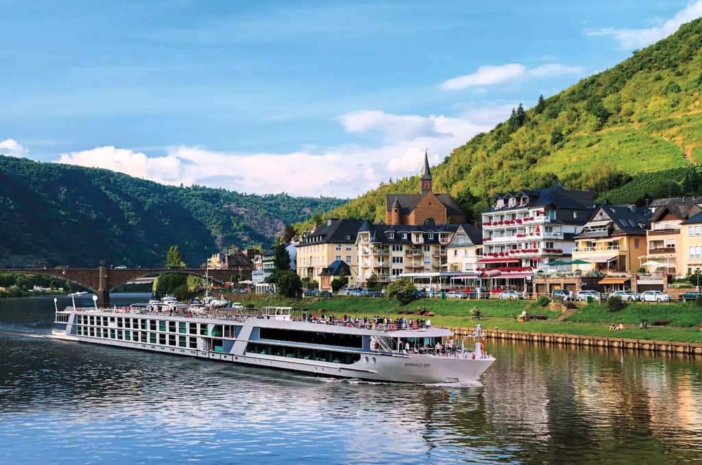 Emerald Cruises review includes image of Emerald Sky on the Mosel River in Germany