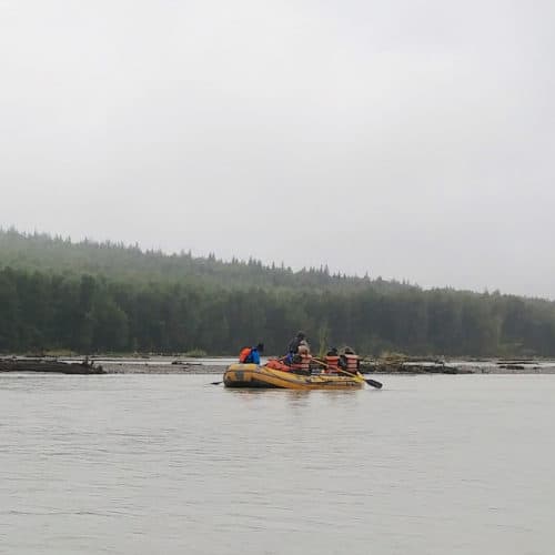 raft tour on the Chilkat River in Haines Alaska