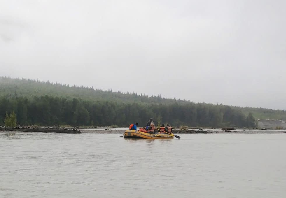raft tour on the Chilkat River in Haines Alaska