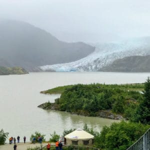 View of Mendenhall Glacier in Juneau