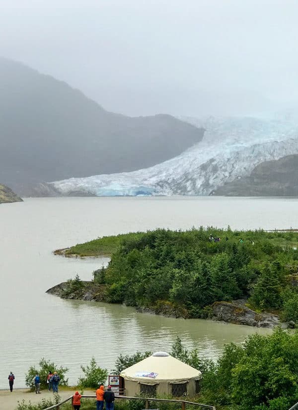 View of Mendenhall Glacier in Juneau