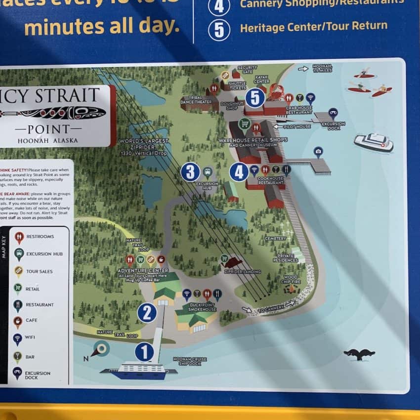 Icy Strait Point Guide map
