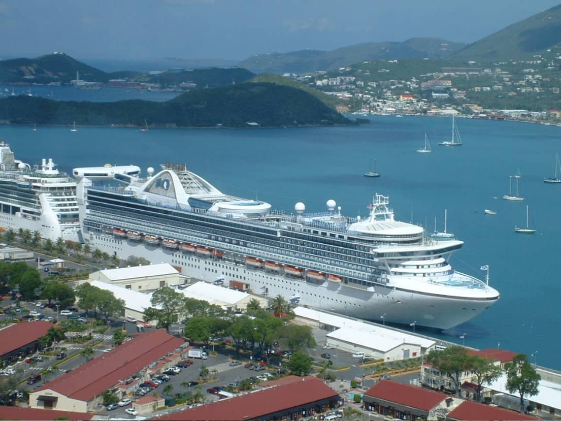 St. Thomas cruise port at Havensight. 