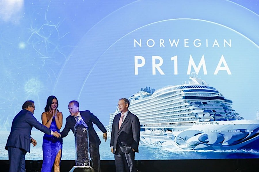 Norwegian Prima christening ceremony