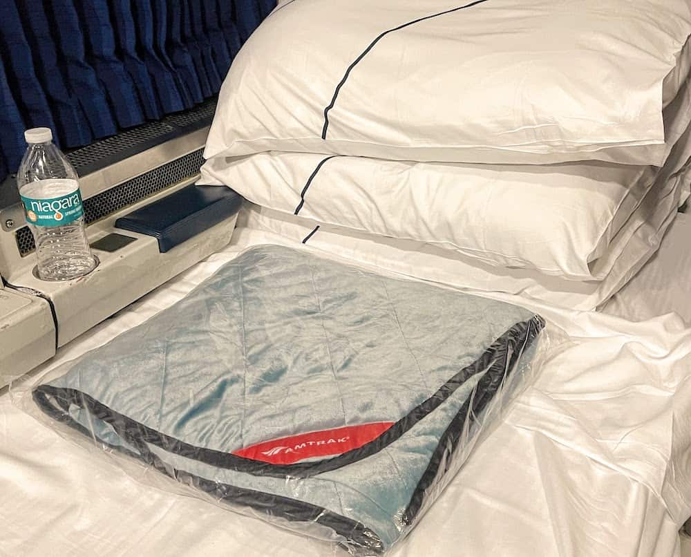 Amtrak Upgraded New Blanket 