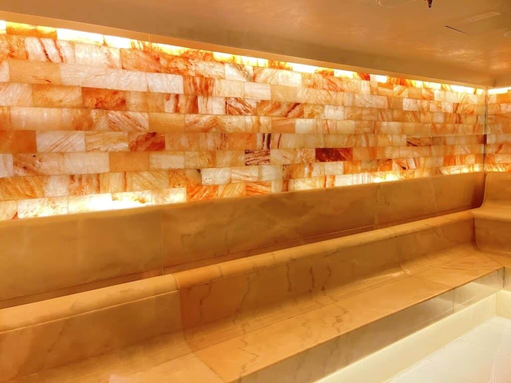 Salt room in the Mandara Spa