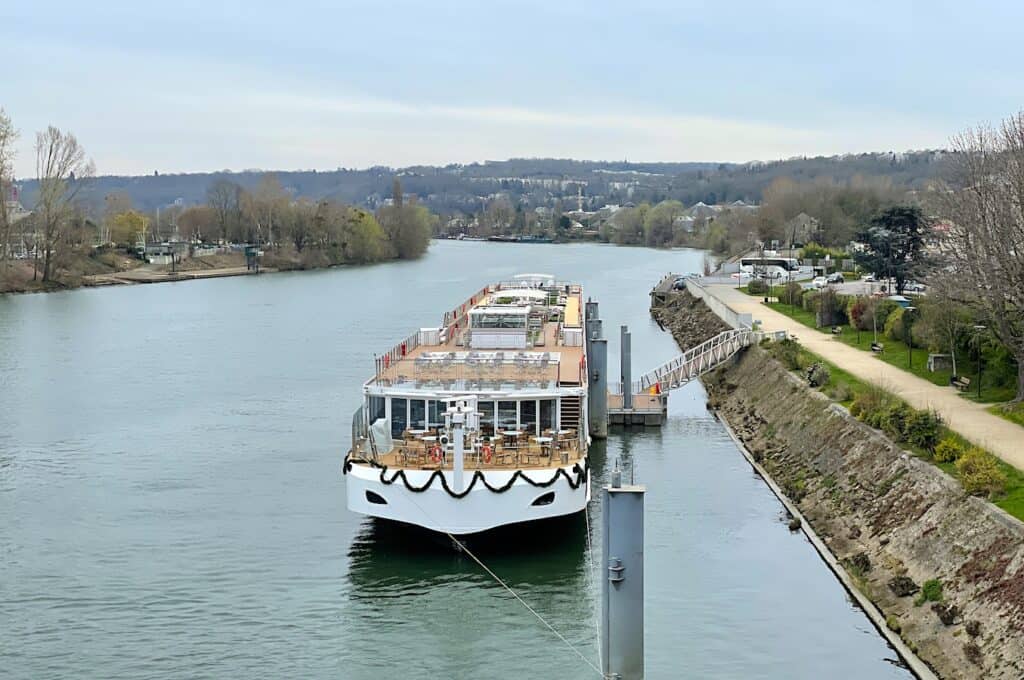 Viking Radgrid in La Pecq, France on a Seine river cruise.