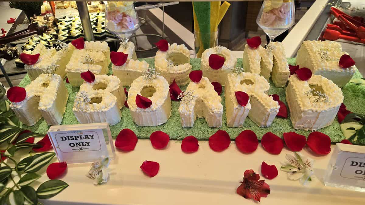 Welcome Aboard decor on the Celebrity Silhouette
