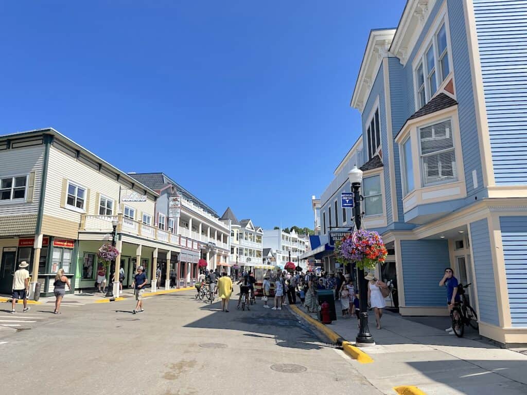 Mackinac Island main street.