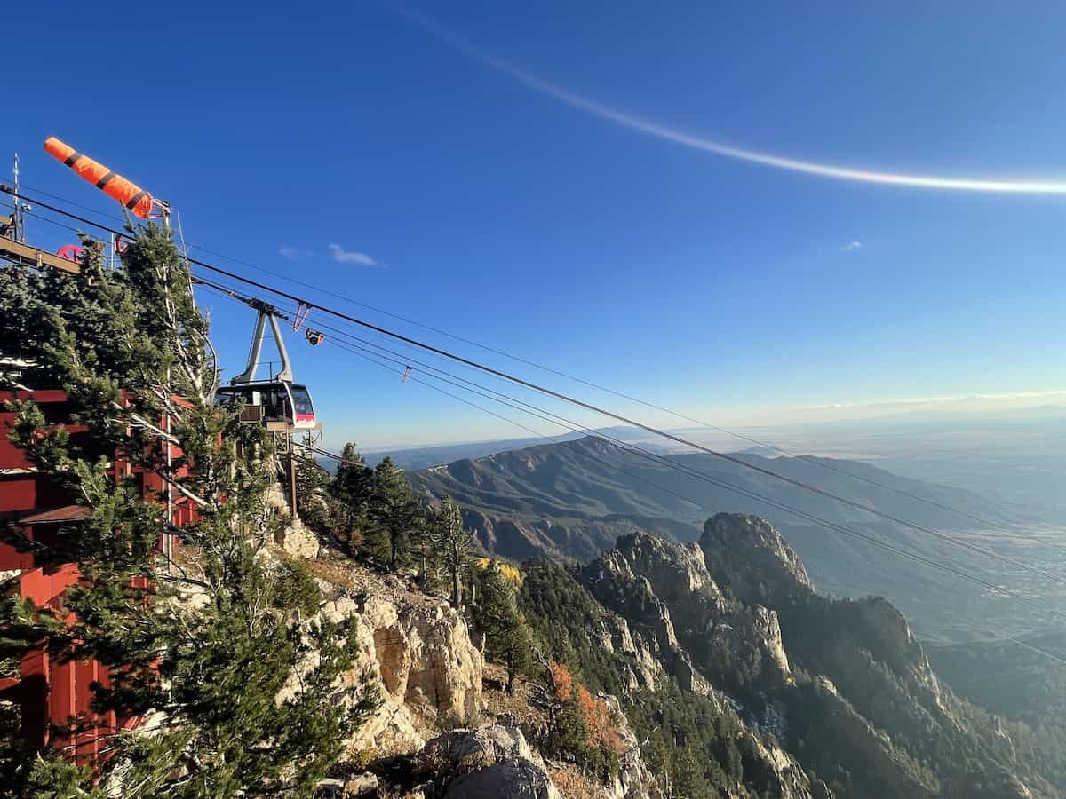 Sandia Peak Tramway in New Mexico. 