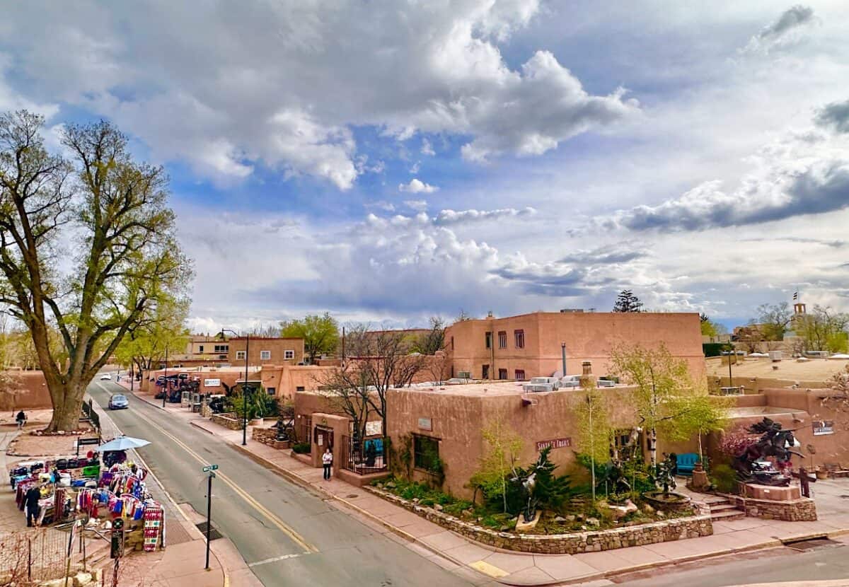 View of Santa Fe from La Fonda Hotel