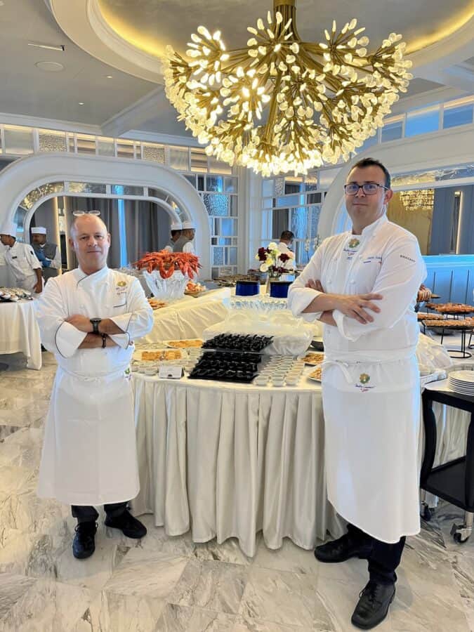 Two Master Chefs aboard Oceania Cruises ship.