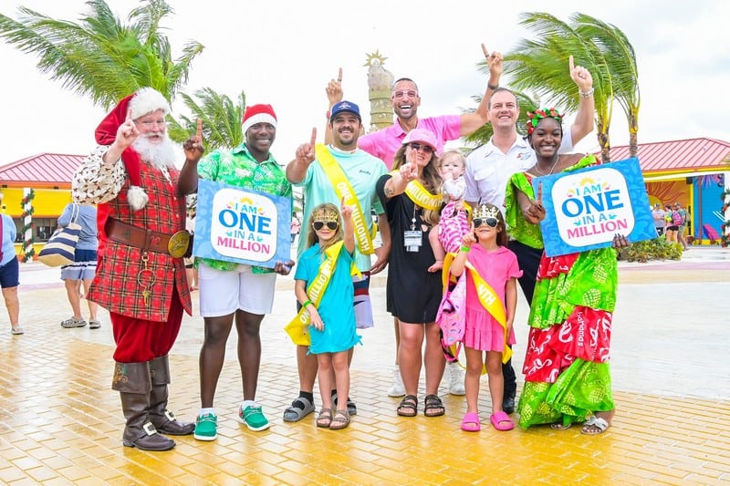 Carnival Celebration Key Welcomes One Millionth Guest in Historic Private Island Milestone