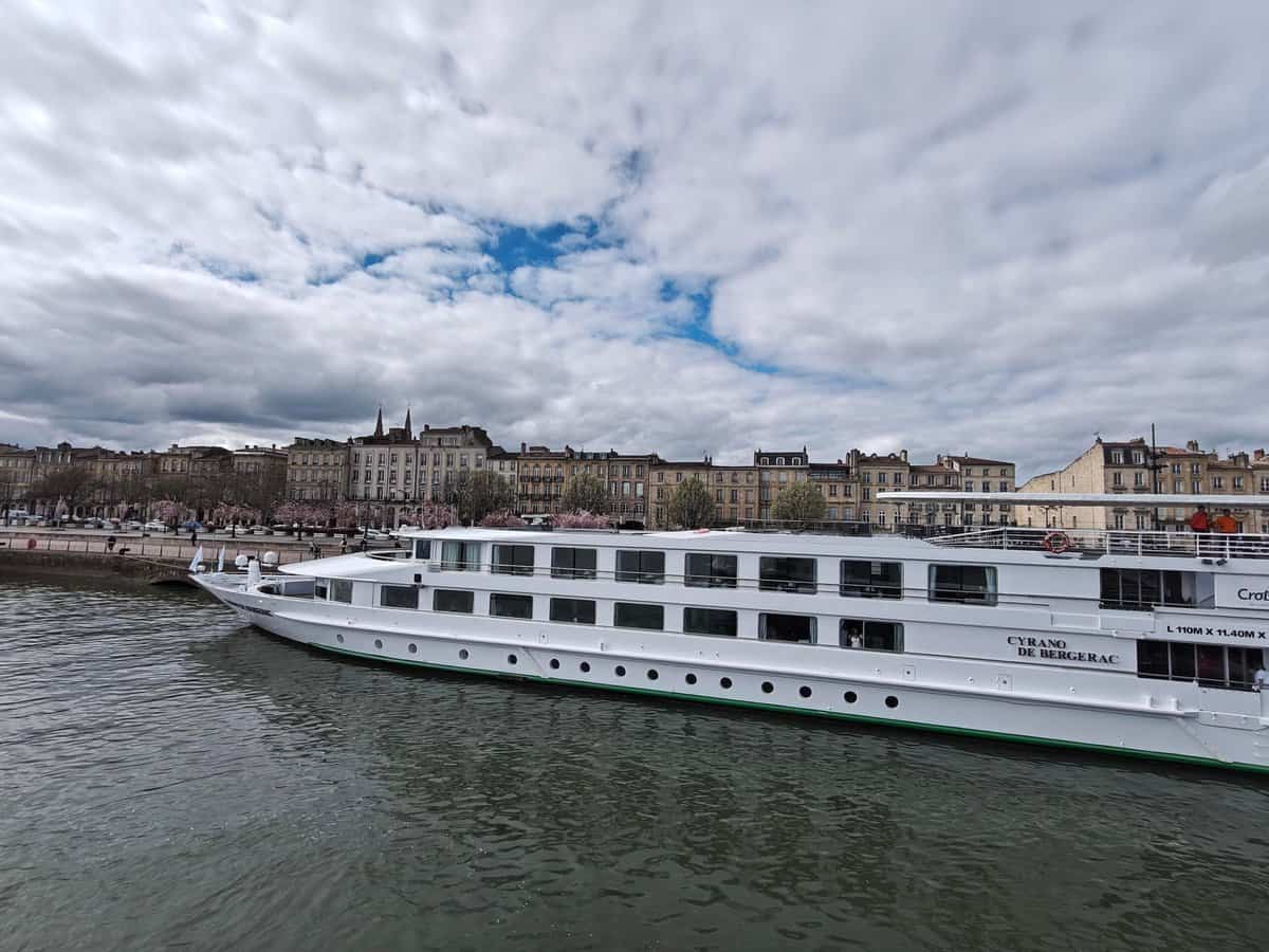 CroisiEurope river cruise ship on the Seine River
