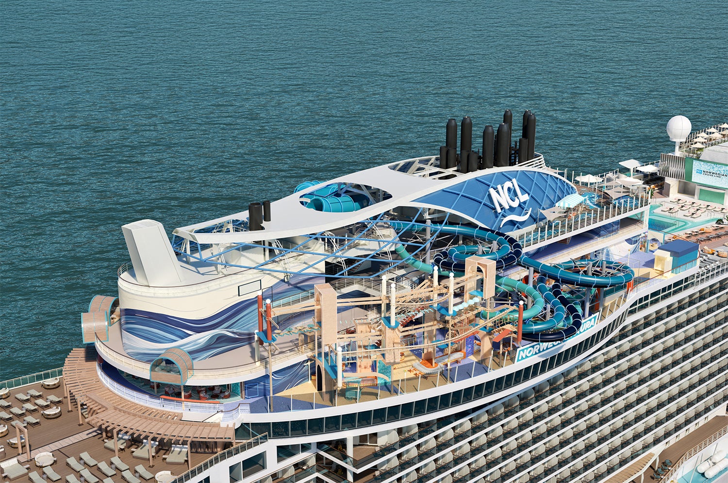 Norwegian Aura will feature a new Ocean Heights adventure zone