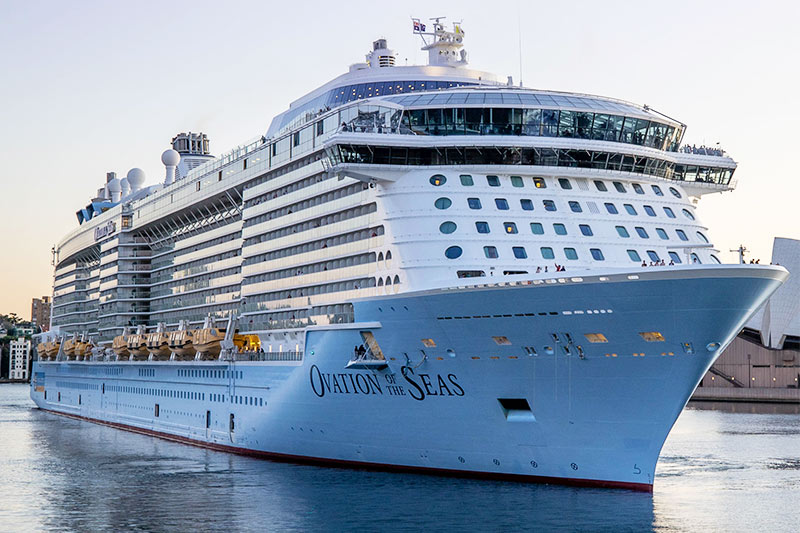 Royal Caribbean's Ovation of the Seas Undergoes Major Renovation in Singapore