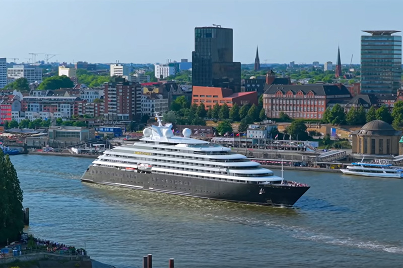 Port of Hamburg Welcomes Scenic Eclipse IIs Maiden Visit