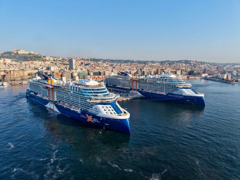 Celebritys Newest Ships Meet in Naples