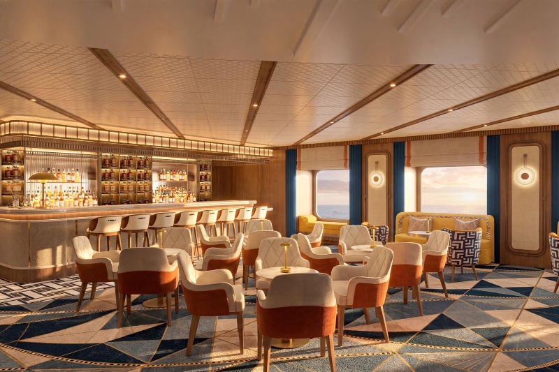Holland America Unveils Post-Evolution Look for Oosterdams Ocean Bar